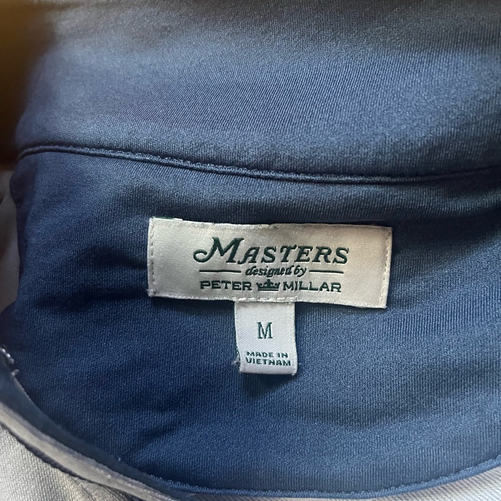 Peter Millar Masters Gray Lightweight Quarter Zip… - image 2